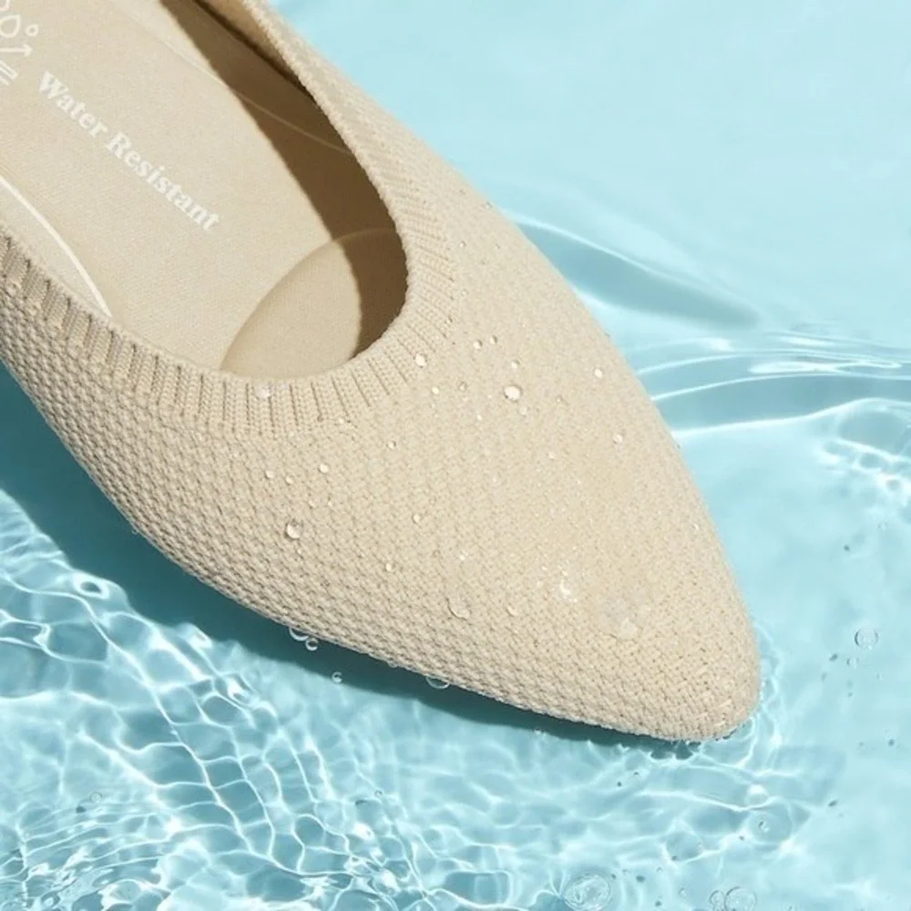 VIVAIA Collection FlatsPointed-Toe Water Repellent Ballet  EU/37.5‎ US/7
